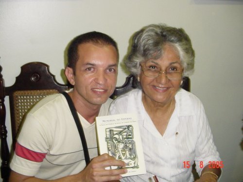 Com a colega escritora Mabel Veloso.